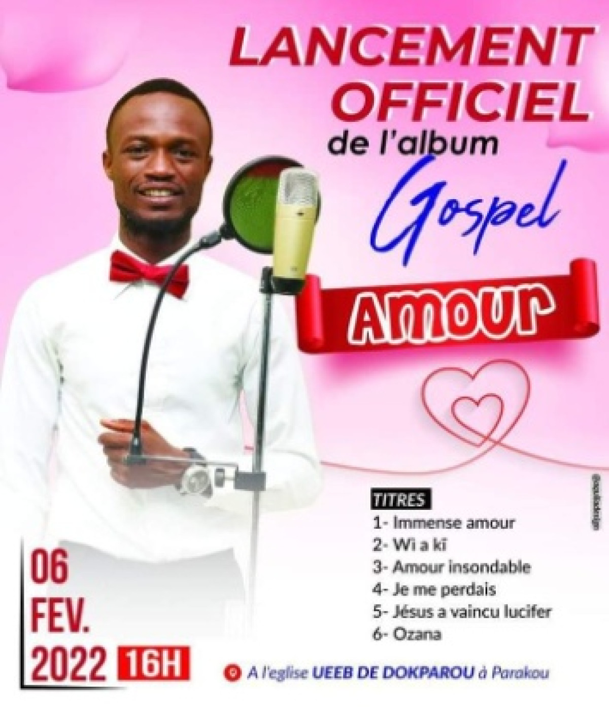 MUSIQUE GOSPEL À PARAKOU : L’artiste Naël lance son premier album le 6 février prochain