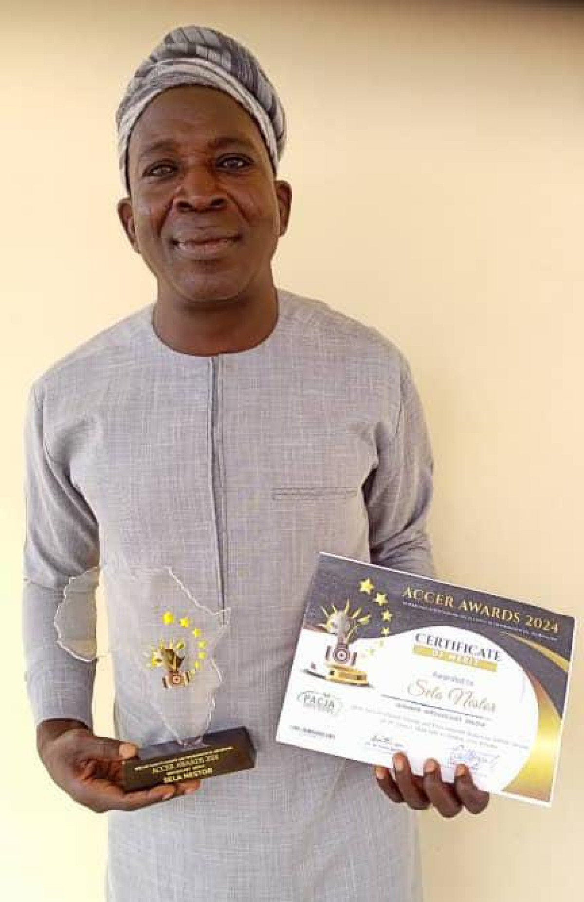 ACCER AWARDS 2024 SUR LES CHANGEMENTS CLIMATIQUES : Le journaliste Nestor Sela de la Srtb Parakou remporte le premier prix