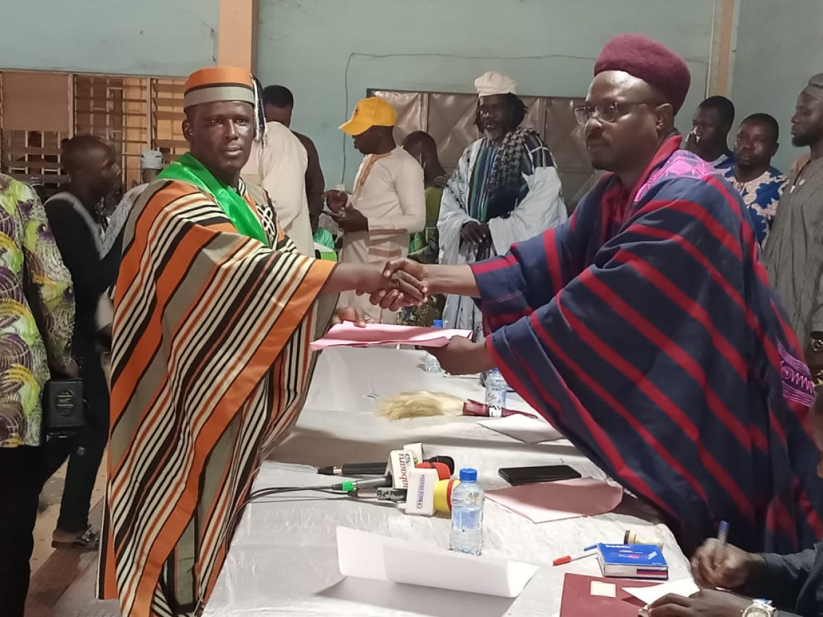 INSTALLATION DU BUREAU DE LA FANAMETRAB PARAKOU : L&rsquo;heure du renouveau de la médecine traditionnelle a sonné . El-Hadj Djallo Issa, nouveau président