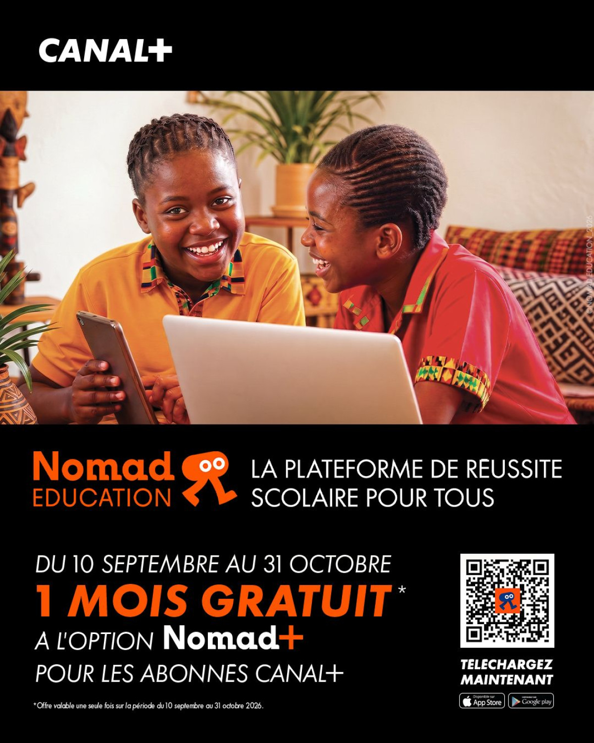 Éducation: Canal+ offre gratuitement 1 mois d'accès à la plateforme de cours en ligne Nomad+