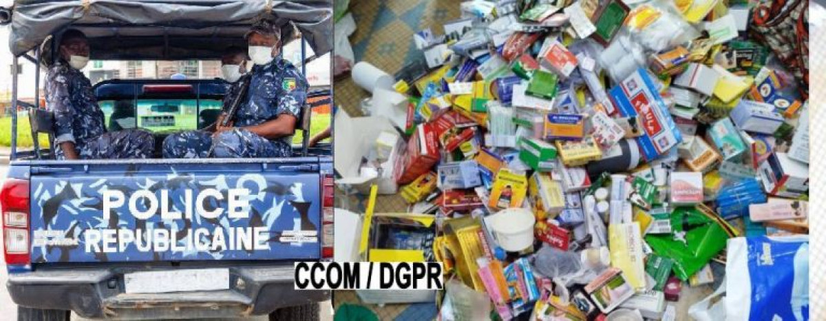 BÉNIN/TRAFIC DE FAUX MÉDICAMENTS  : Une femme interpellée à Cotonou avec des tonnes de produits