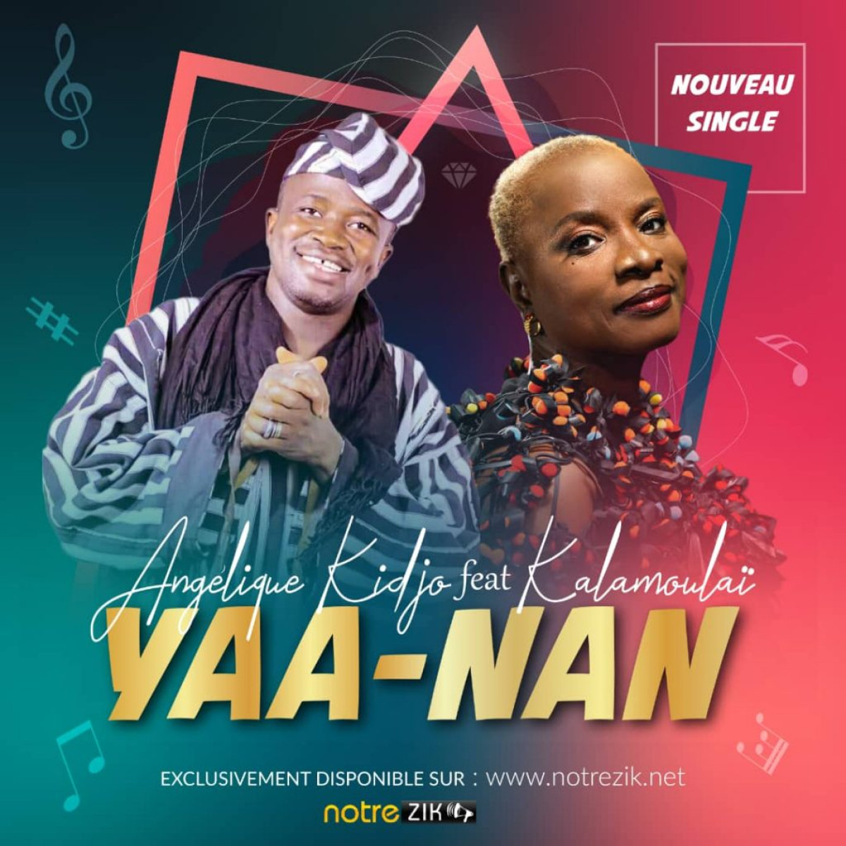 NOUVELLE SORTIE DANS LA MUSIQUE BENINOISE  : ‘’Yaa-nan’’, une collaboration entre Kalamoulaï et Angélique Kidjo