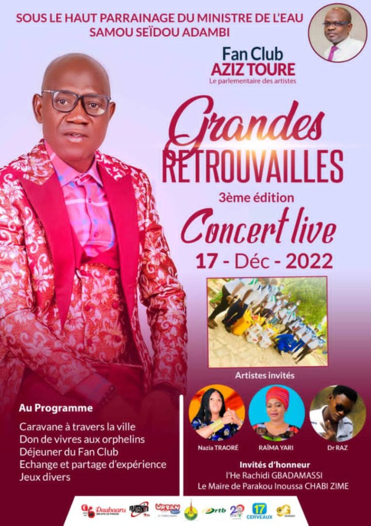 PARAKOU : Le Fan Club Aziz Touré en fête le samedi 17 décembre prochain