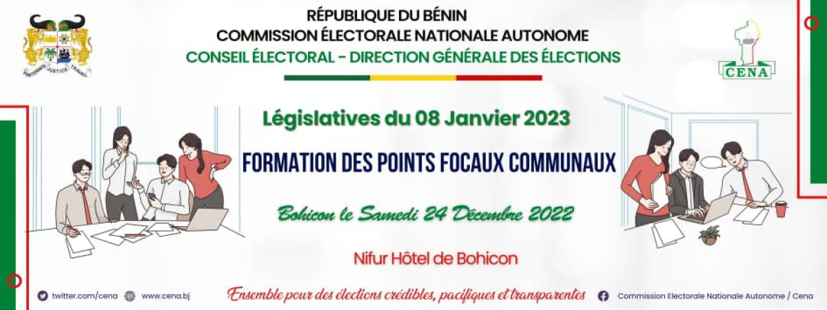 ELECTIONS LÉGISLATIVES DU 8 JANVIER : La Cena renforce les capacités des Points Focaux Communaux