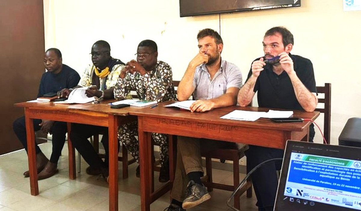 Exploitation durable de la biodiversité aquatique au bénin : les acteurs outillés en échantillonnage, identification et parasitologie des poissons