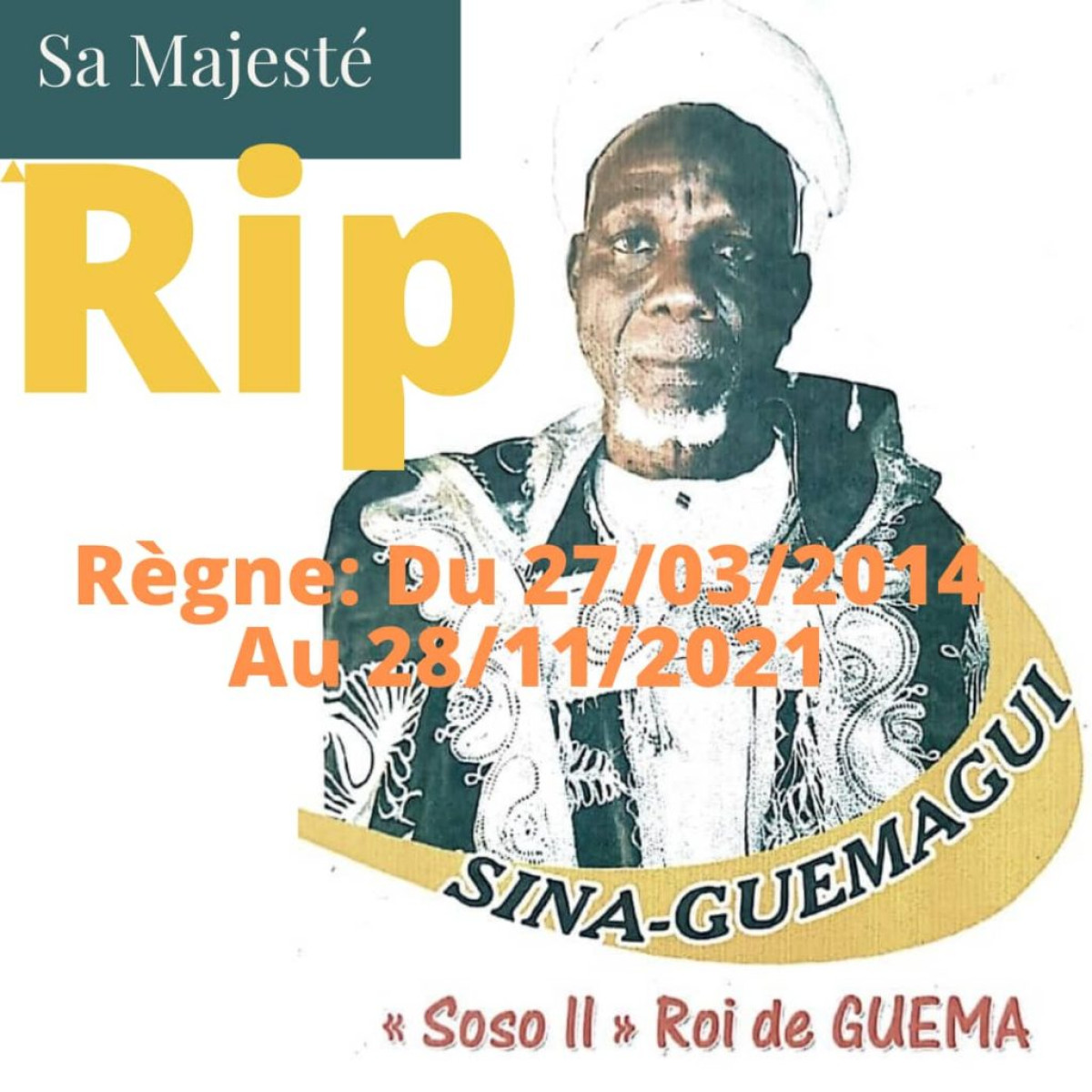 CARNET NOIR A PARAKOU :  Sina-Guemagui Soso 2, roi de Guema n&rsquo;est plus
