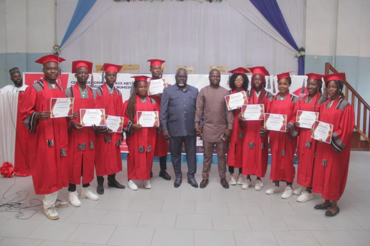 FIN DE FORMATION DANS LES MÉTIERS DE L’AUDIOVISUEL ET DU NUMÉRIQUE, Cfoman-Daabaaru a mis 10 jeunes bien formés sur le marché de l’emploi