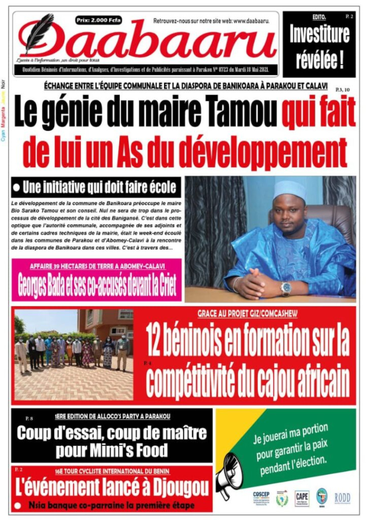 Parution du mardi 18 mai 2021