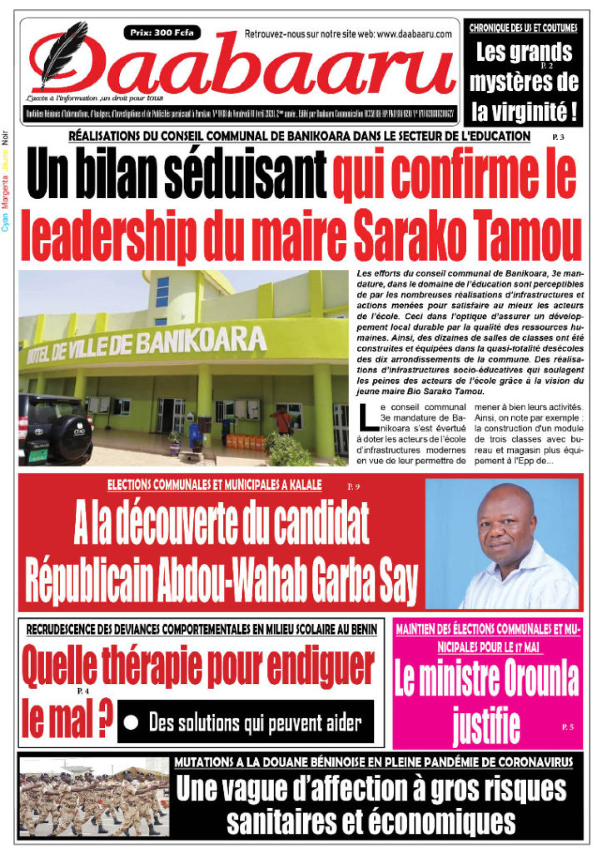 Parution du vendredi 10 avril 2020