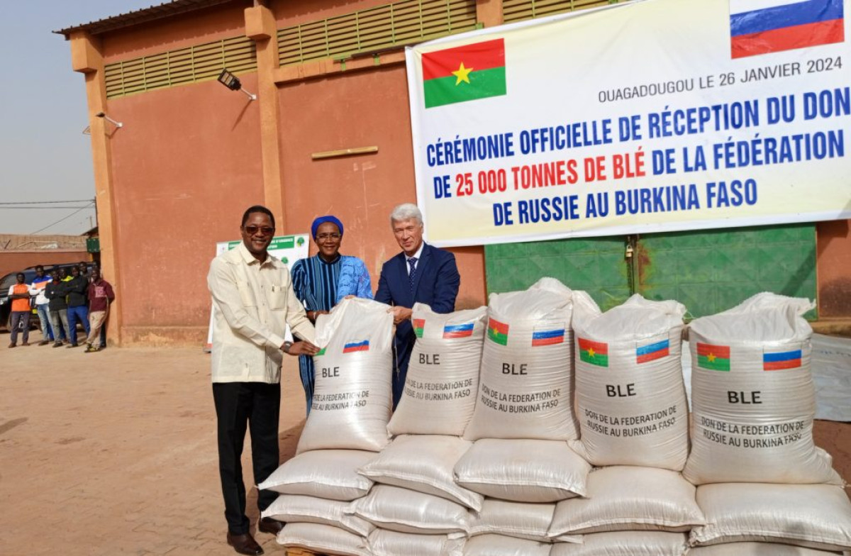 COOPÉRATION RUSSO-BURKINABÈ : Le Burkina-Faso reçoit 25 000 tonnes de blé de la Russie