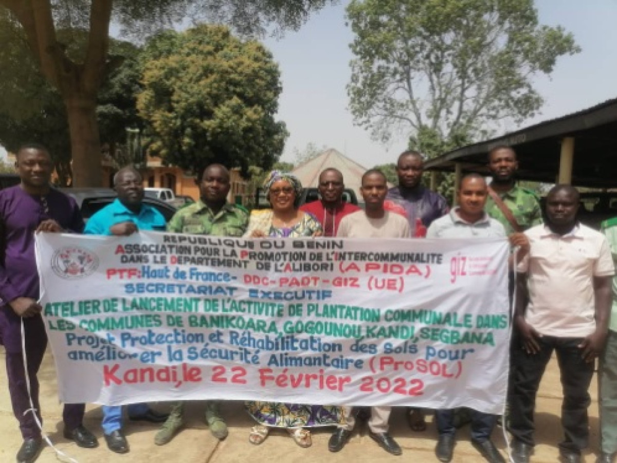 ALIBORI/GRÂCE À L’APPUI FINANCIER DU PROSOL/GIZ : L’Apida bénéficie de la réalisation des plantations communautaires