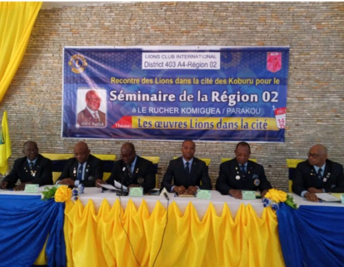 SÉMINAIRE NATIONAL DU LIONS CLUB INTERNATIONAL : 22 clubs de la région 2 font le bilan de leurs œuvres