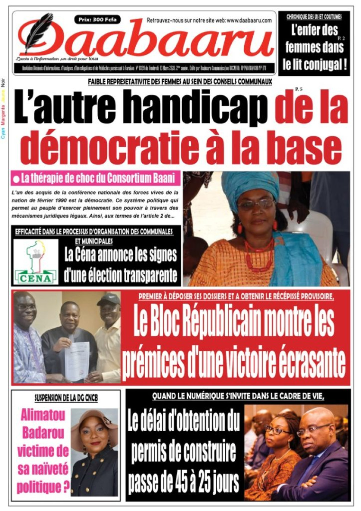 Parution du vendredi 13 mars 2020