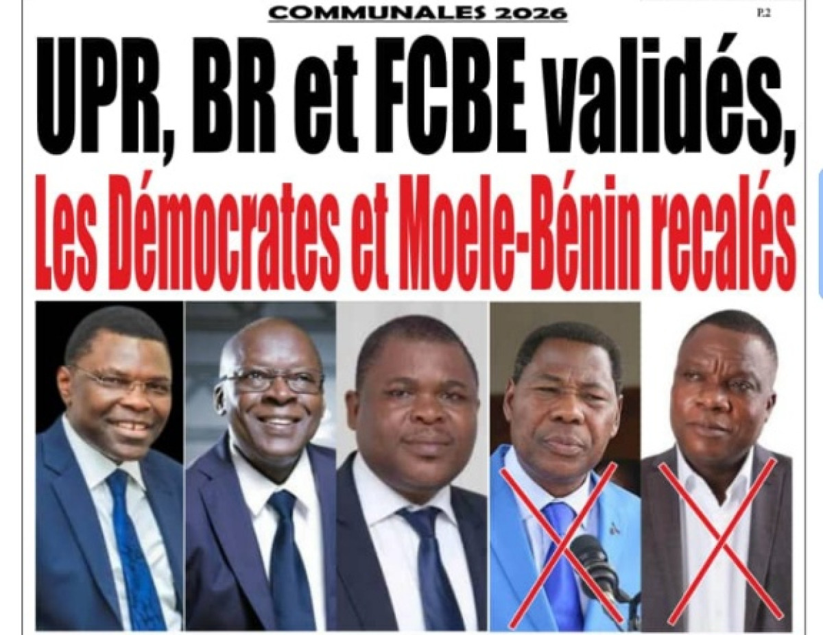Communales 2026: upr, br et fcbe validés, des démocrates et moele-bénin recalés