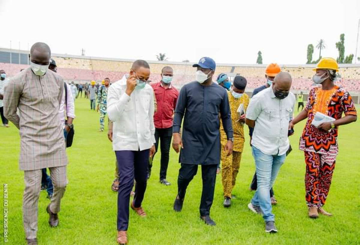 BENIN/RÉHABILITATION DU STADE GÉNÉRAL MATHIEU KÉRÉKOU : Le ministre Oswald Homeky sur le site