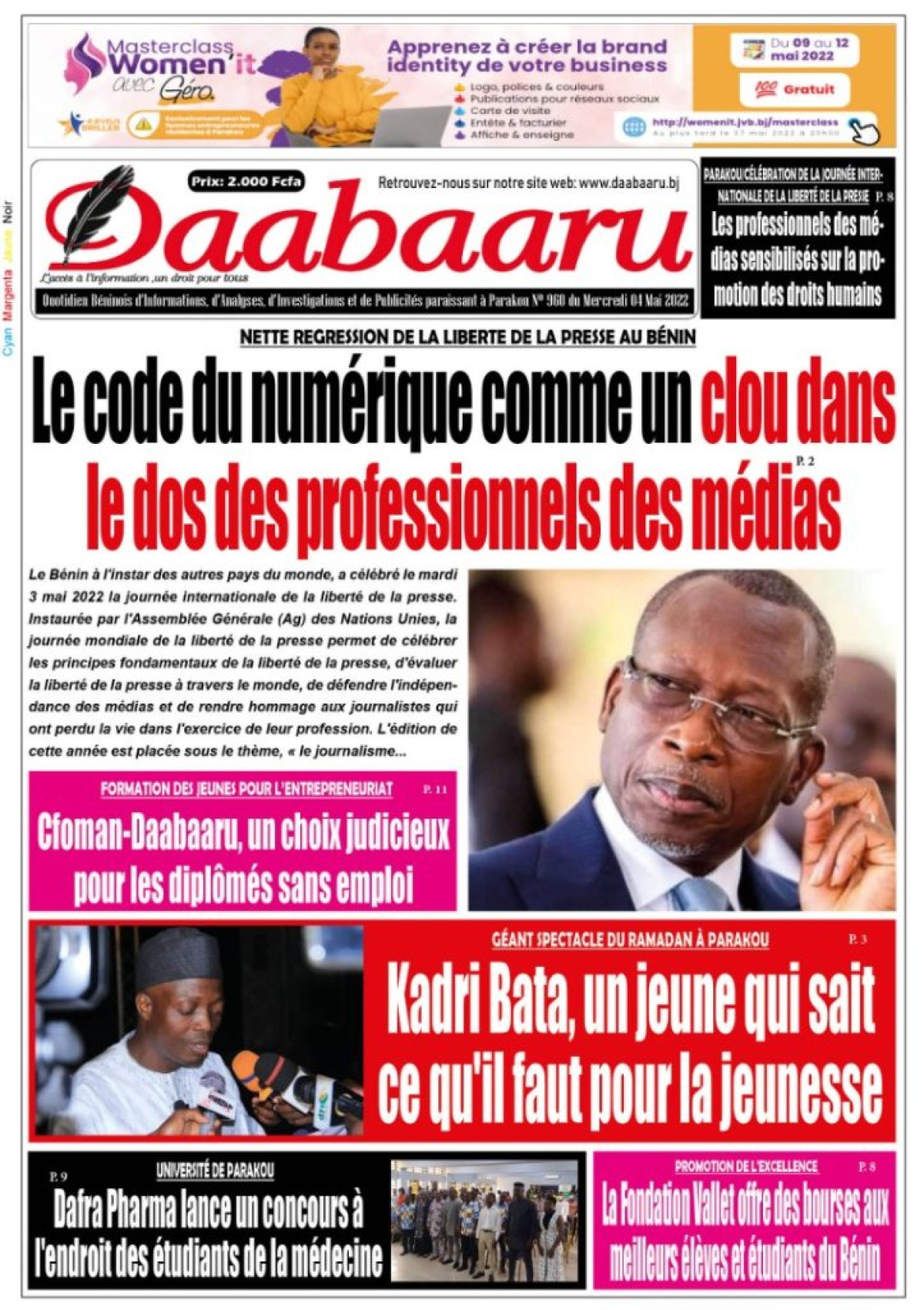 UNE DU MERCREDI 4 MAI 2022