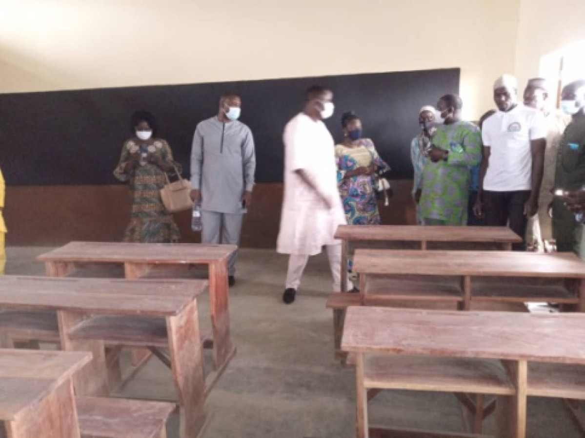 BANIKOARA/MISE EN SERVICE D’UN MODULE DE CLASSE ET MAGASINS A L&rsquo;EPP TOUMAROU : Le maire Sarako Tamou améliore les conditions d’étude des apprenants