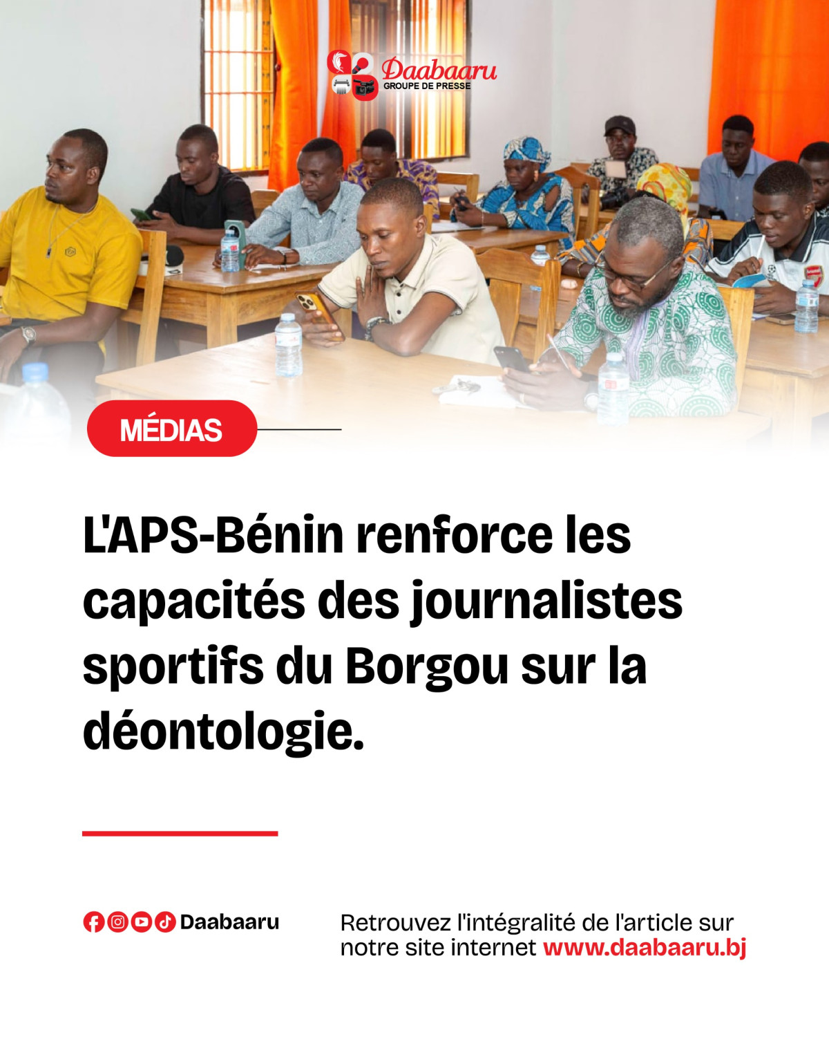 Journalisme sportif et enjeux déontologiques: la Coordination Borgou de l'APS-Bénin outille ses membres
