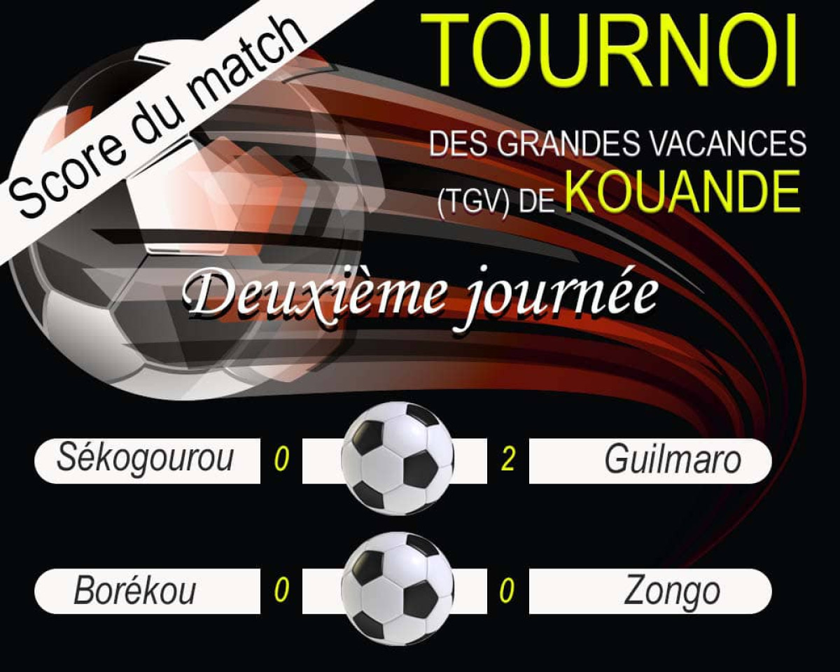 KOUANDE/DEUXIÈME JOURNÉE DU TOURNOI DES GRANDES VACANCES : Guilmaro Fc bat Sékogourou Fc