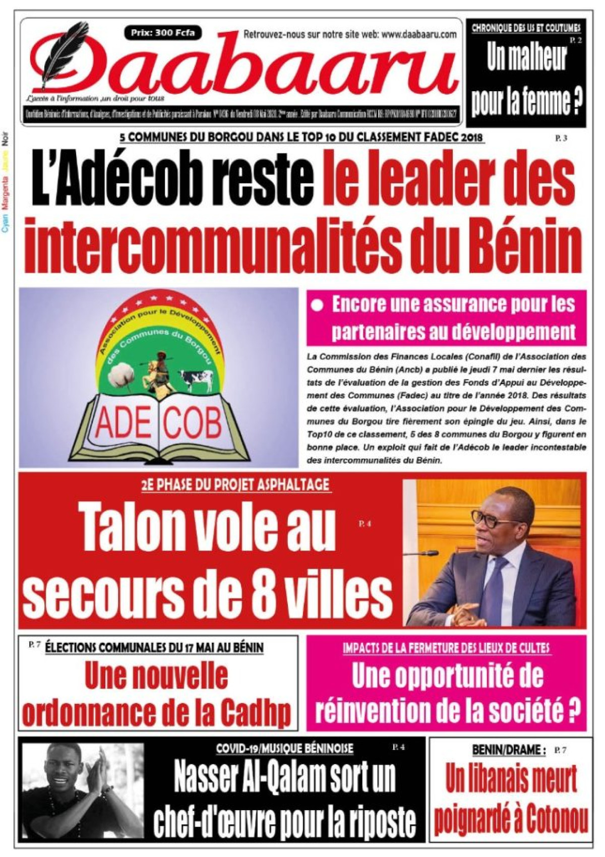 Parution du vendredi 08 mai 2020