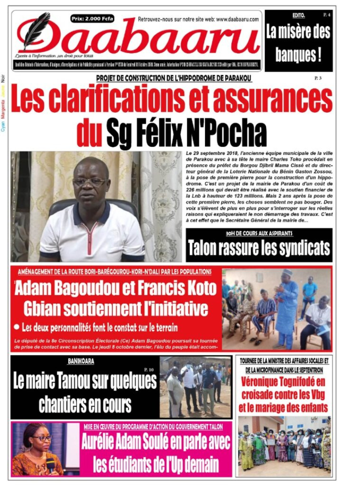 Parution du vendredi 09 octobre 2020