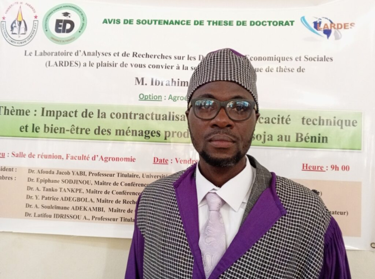 SOUTENANCE DE THÈSE DE DOCTORAT À L&rsquo;UNIVERSITÉ DE PARAKOU : Ibrahima Issahou élevé au grade de docteur en sciences agronomiques