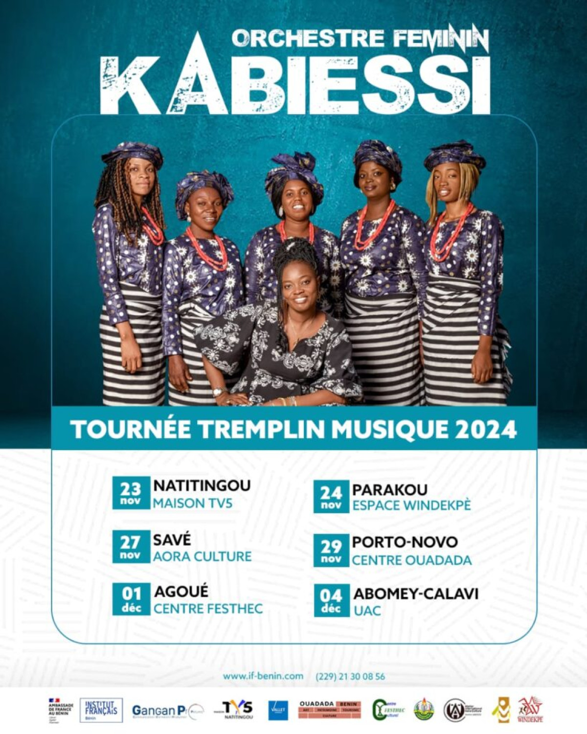 TREMPLIN MUSIQUE 2024 : La tournée de l&rsquo;orchestre féminin Kabiessi lancée 