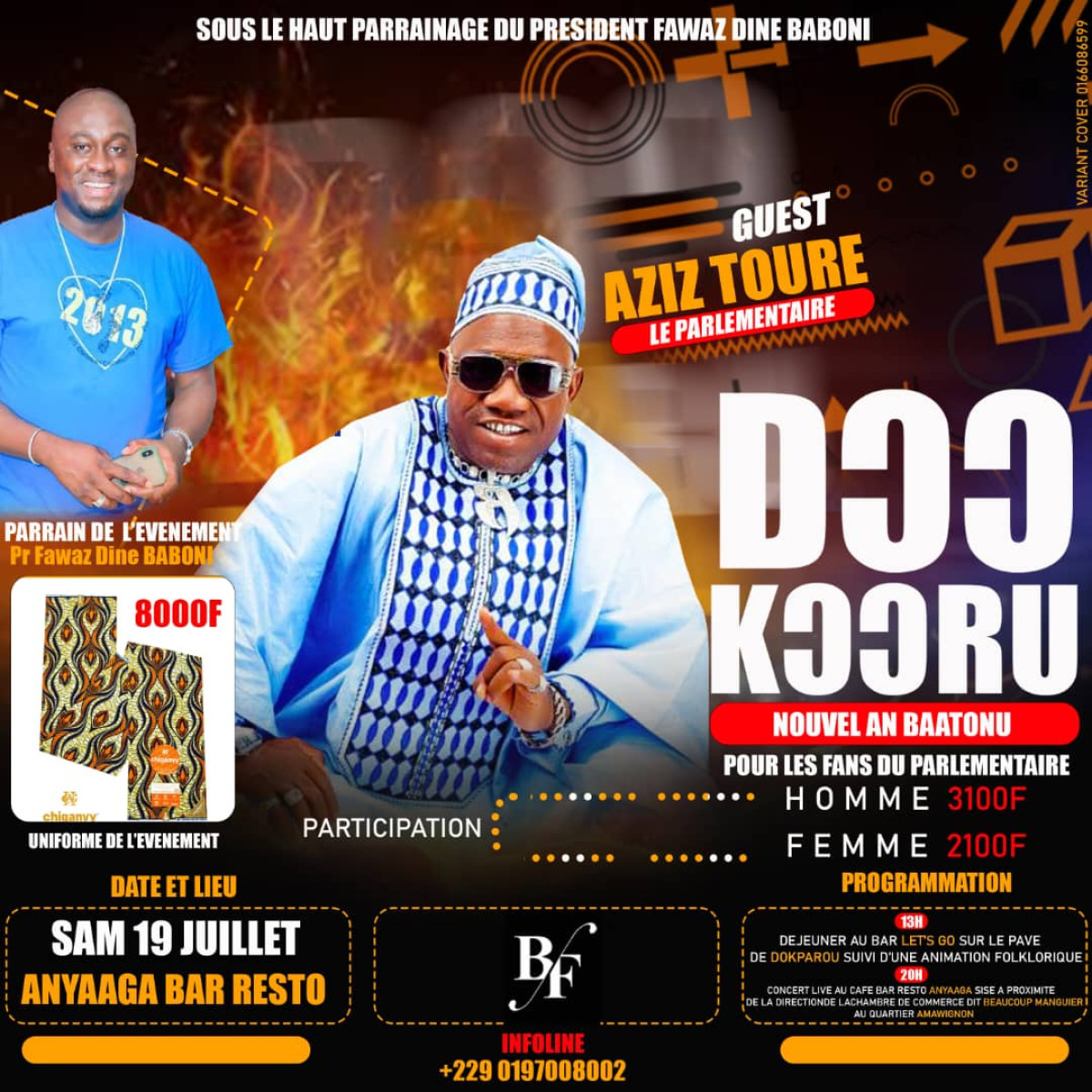 Célébration du nouvel an Baatonu à Parakou: une soirée festive prévue pour ce samedi 19 juillet au Bar-restaurant Ãnyãaga
