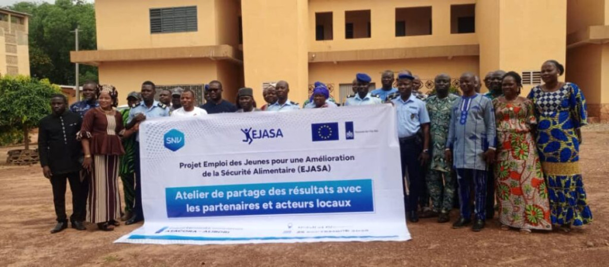 MISE EN ŒUVRE DU PROJET EJASA DE SNV DANS L’ATACORA : Les résultats obtenus présentés aux différents partenaires . Les Pays-Bas et l’Union Européenne soutiennent l’emploi des jeunes