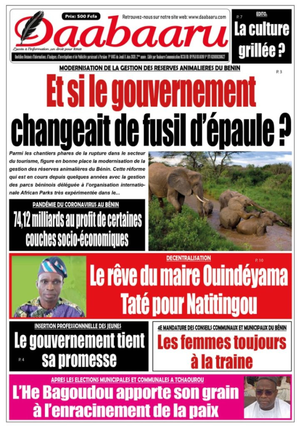 Parution du jeudi 11 juin 2020