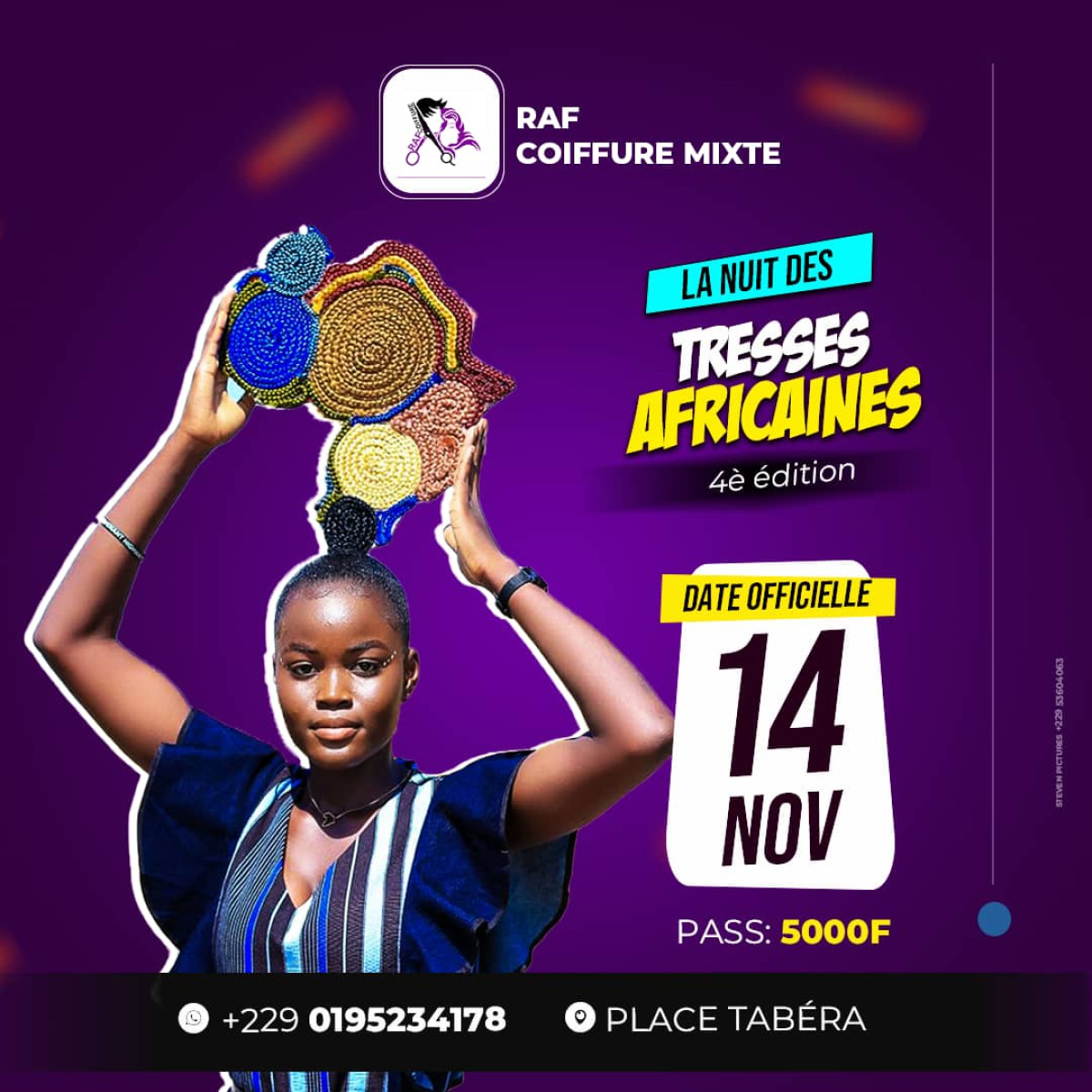 Parakou: Raf Coiffure Mixte célèbre les tresses africaines le 14 novembre