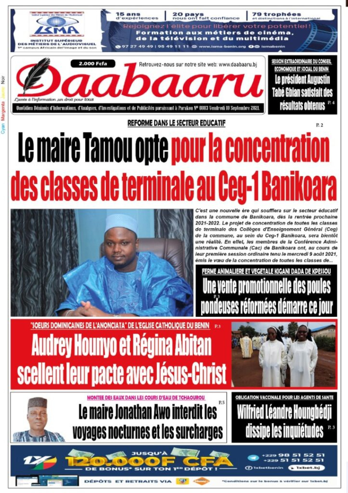Parution du 10 septembre 2021