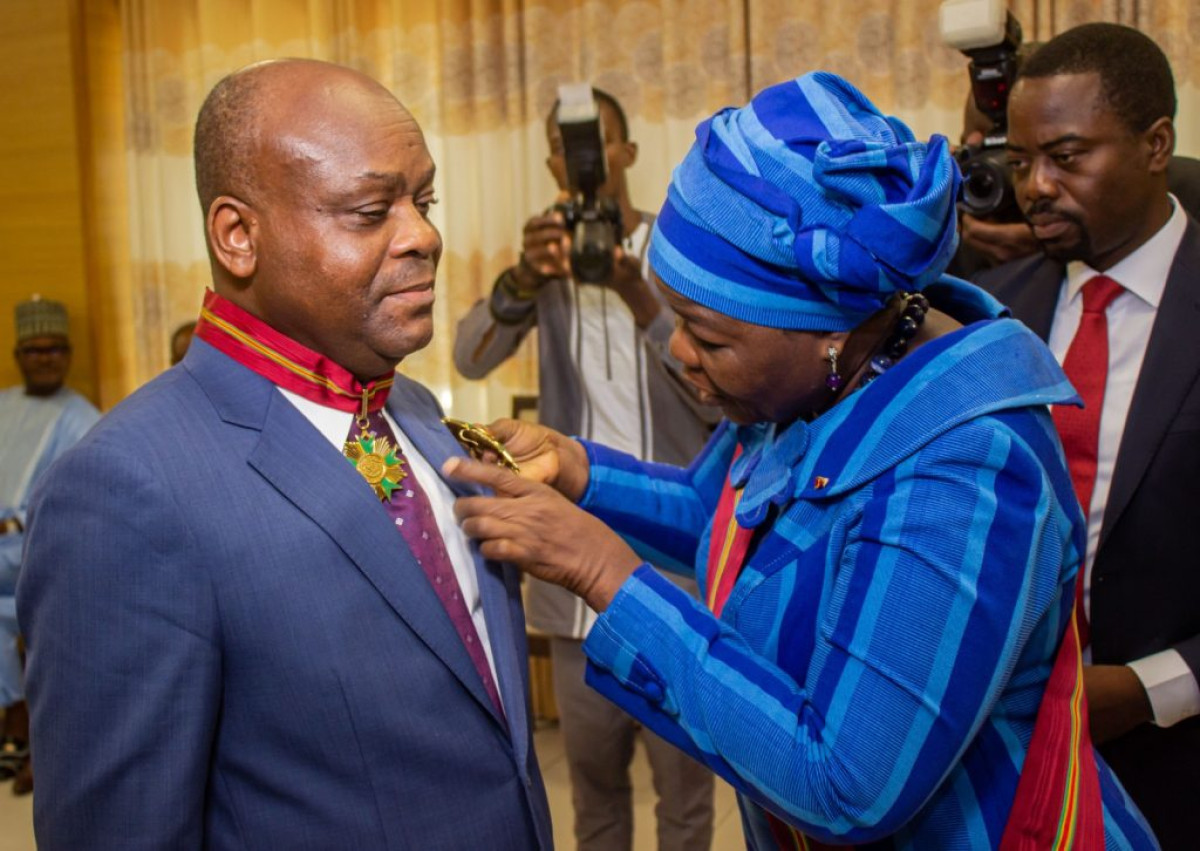 COUR CONSTITUTIONNELLE : Dorothé Sossa, élevé à la dignité de grand officier de l’ordre national du Bénin