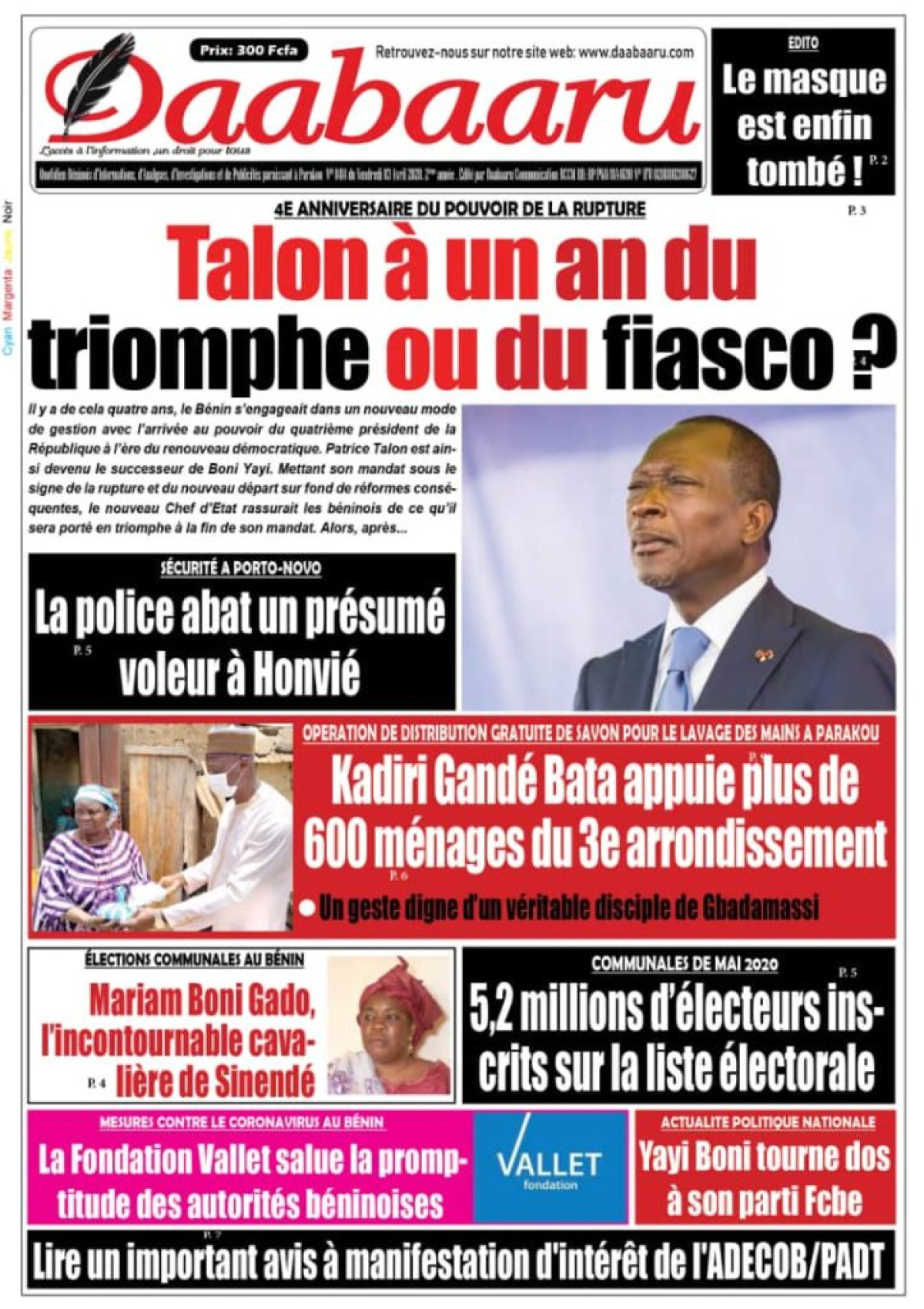 Parution du lundi 06 avril 2020