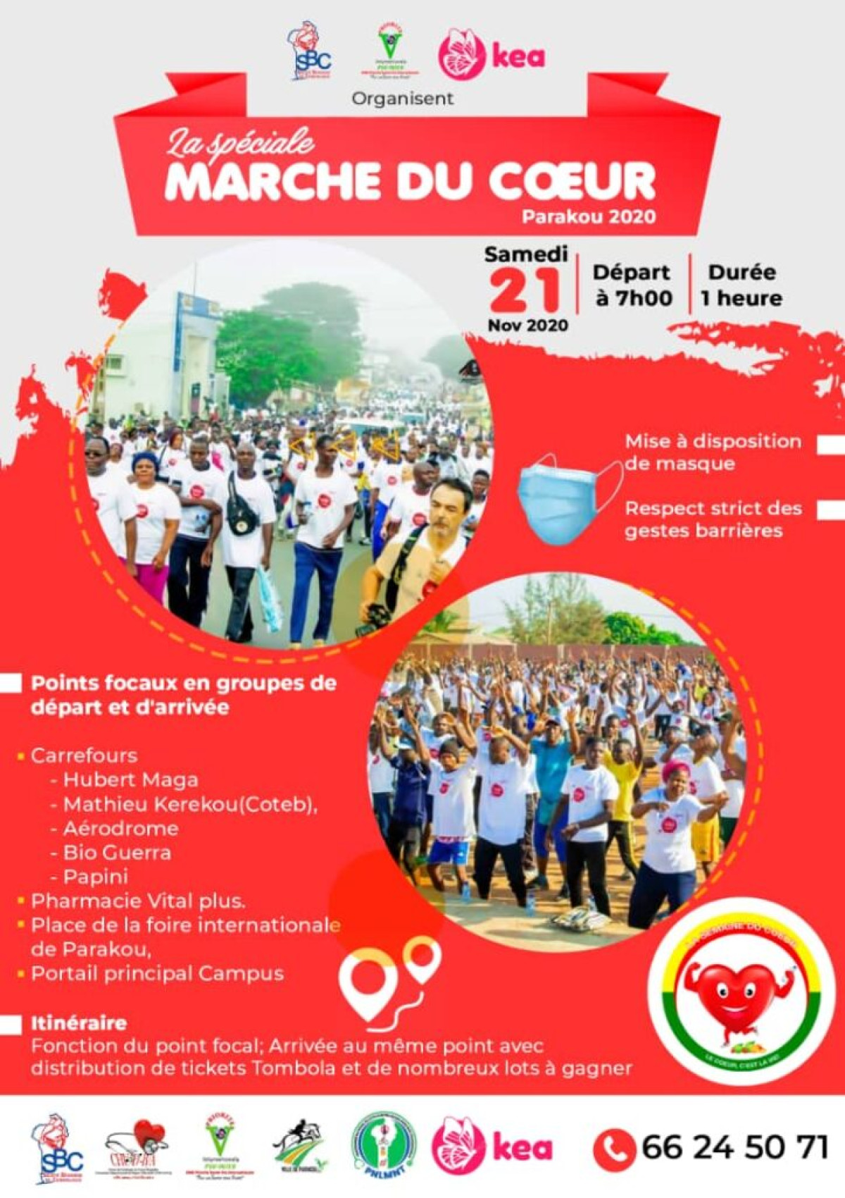 MARCHE DU CŒUR A PARAKOU : C&rsquo;est pour demain 21 novembre