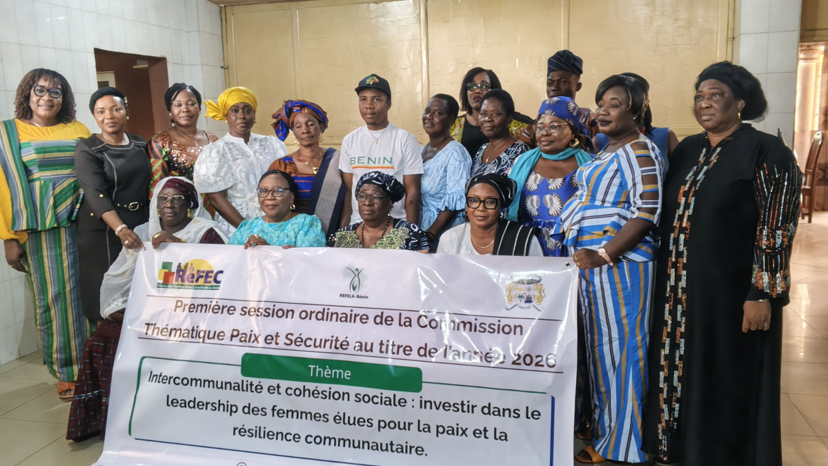 1ère session ordinaire de la commission thématique Paix et sécurité au titre de 2026: le Réfec mise sur les femmes élues pour prévenir les crises et renforcer la cohésion