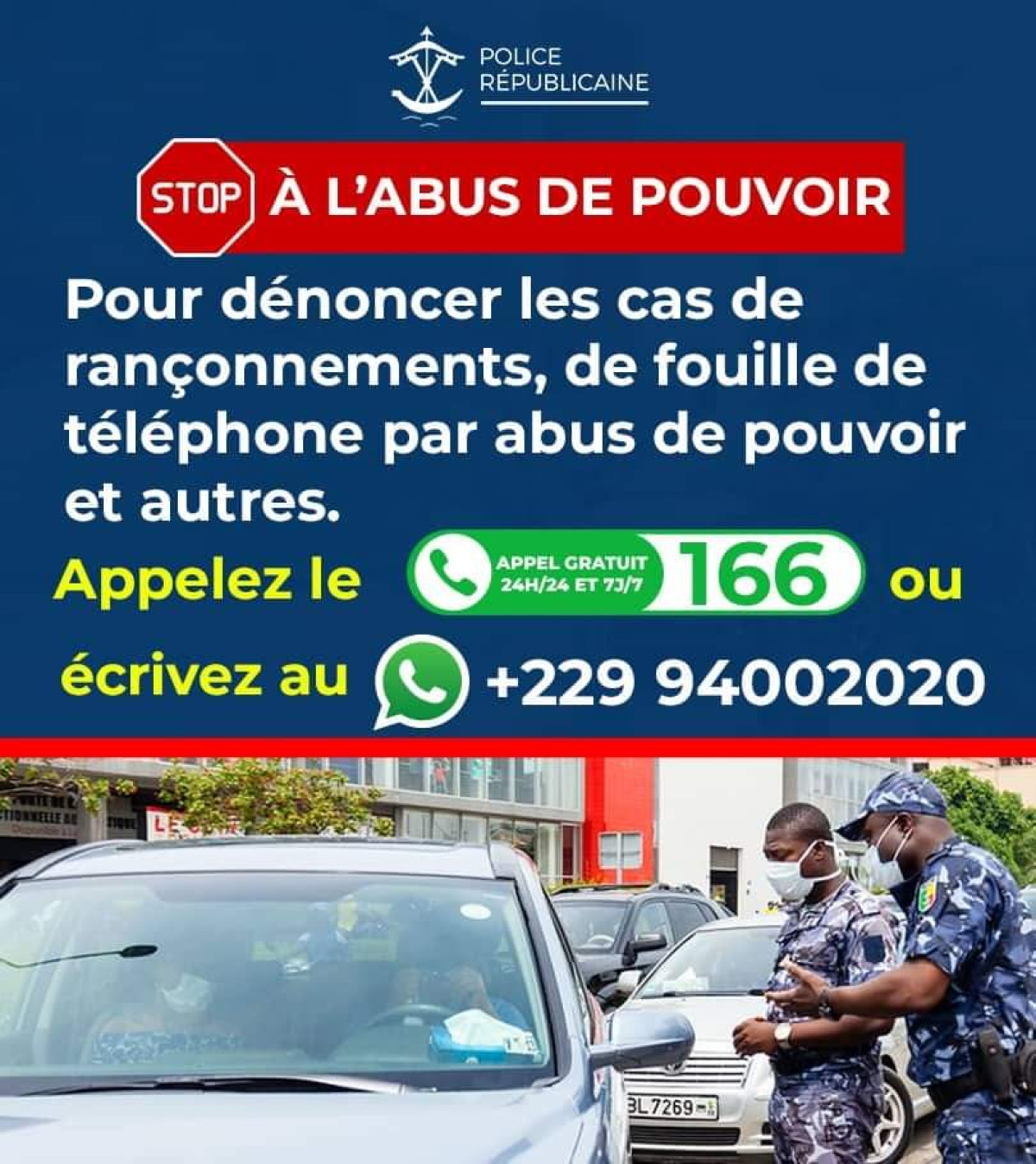 BENIN/ FOUILLE DES TÉLÉPHONES PORTABLES PAR LES AGENTS DE LA POLICE : Le Dgpr Soumaïla Yaya clarifie et met en garde les auteurs . Les victimes peuvent dénoncer et se plaindre