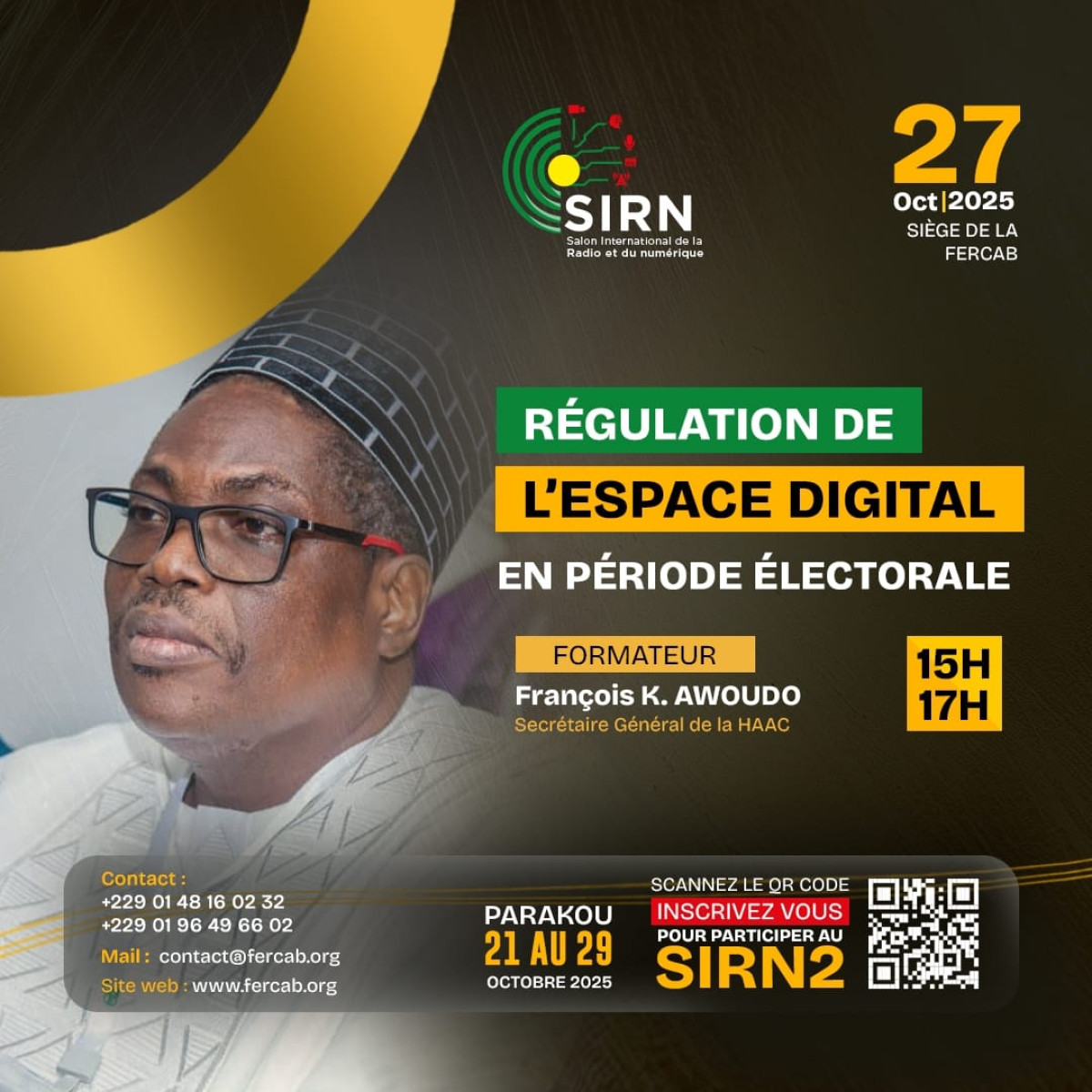 2ème édition du salon international de la radio et du numérique à Parakou: la Haac au rendez-vous avec un panel sur l'information en ligne