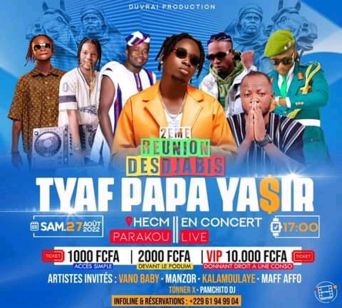 CONCERT À HECM PARAKOU : Tyaf promet un show inédit demain à ne pas rater