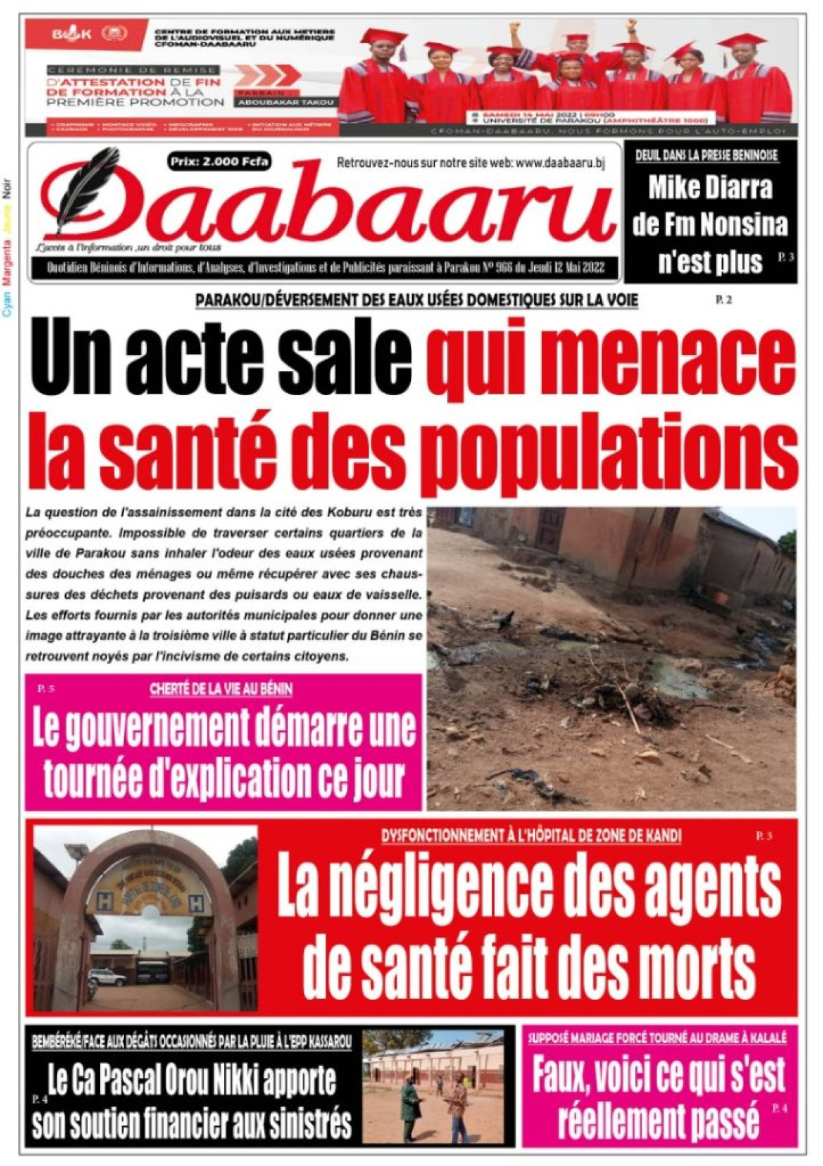 UNE DU JEUDI 12 MAI 2022