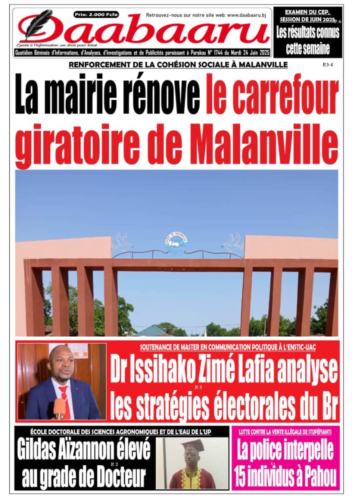 Parution du mardi 24 juin 2025