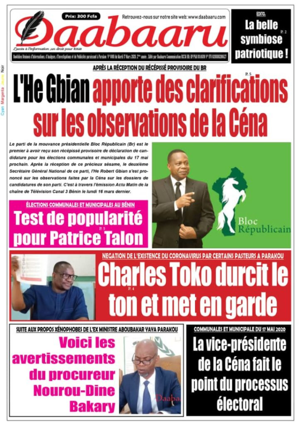 Parution du mardi 17 mars 2020