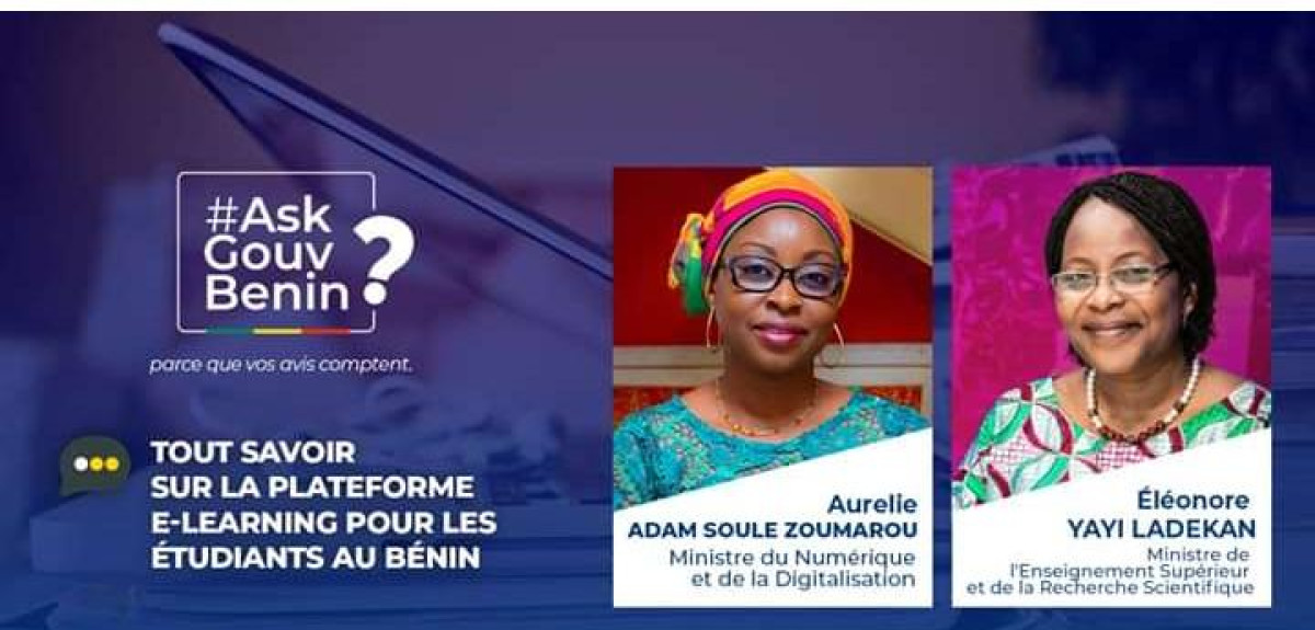 RENCONTRE DES MINISTRES LADEKAN ET ZOUMAROU AVEC LES INTERNAUTES : L&rsquo;accès à la plate-forme e-Learning gratuit
