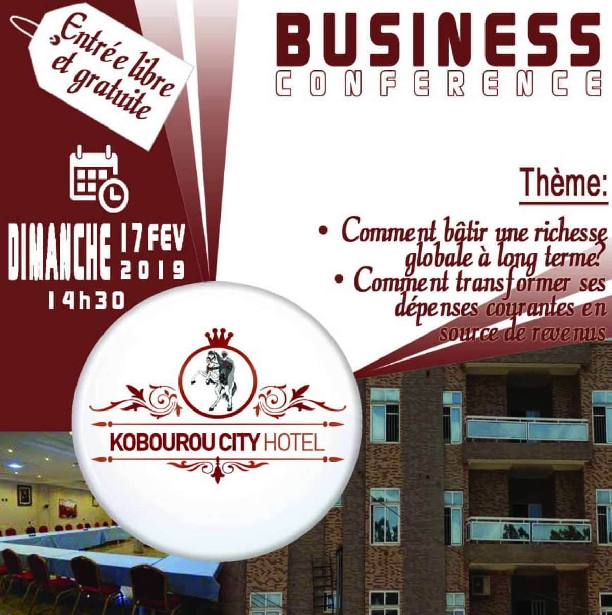 BUSINESS CONFÉRENCE A PARAKOU : A ne pas manquer