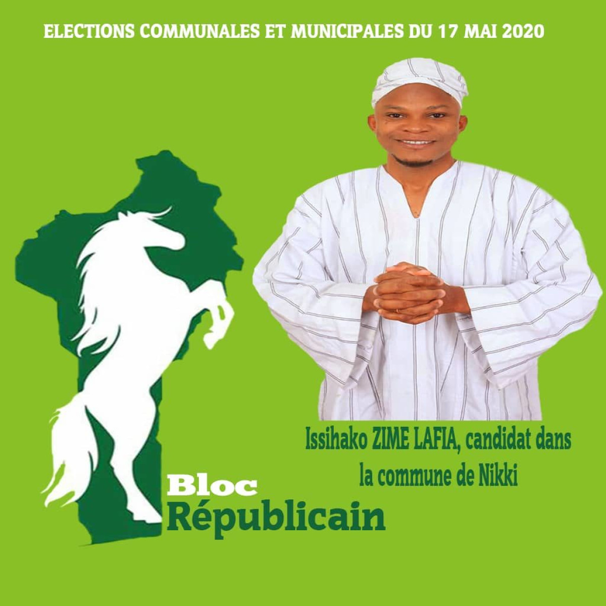 COMMUNALES DU 17 MAI PROCHAIN À NIKKI : Issihako Zimé Lafia, le candidat du bon vivre