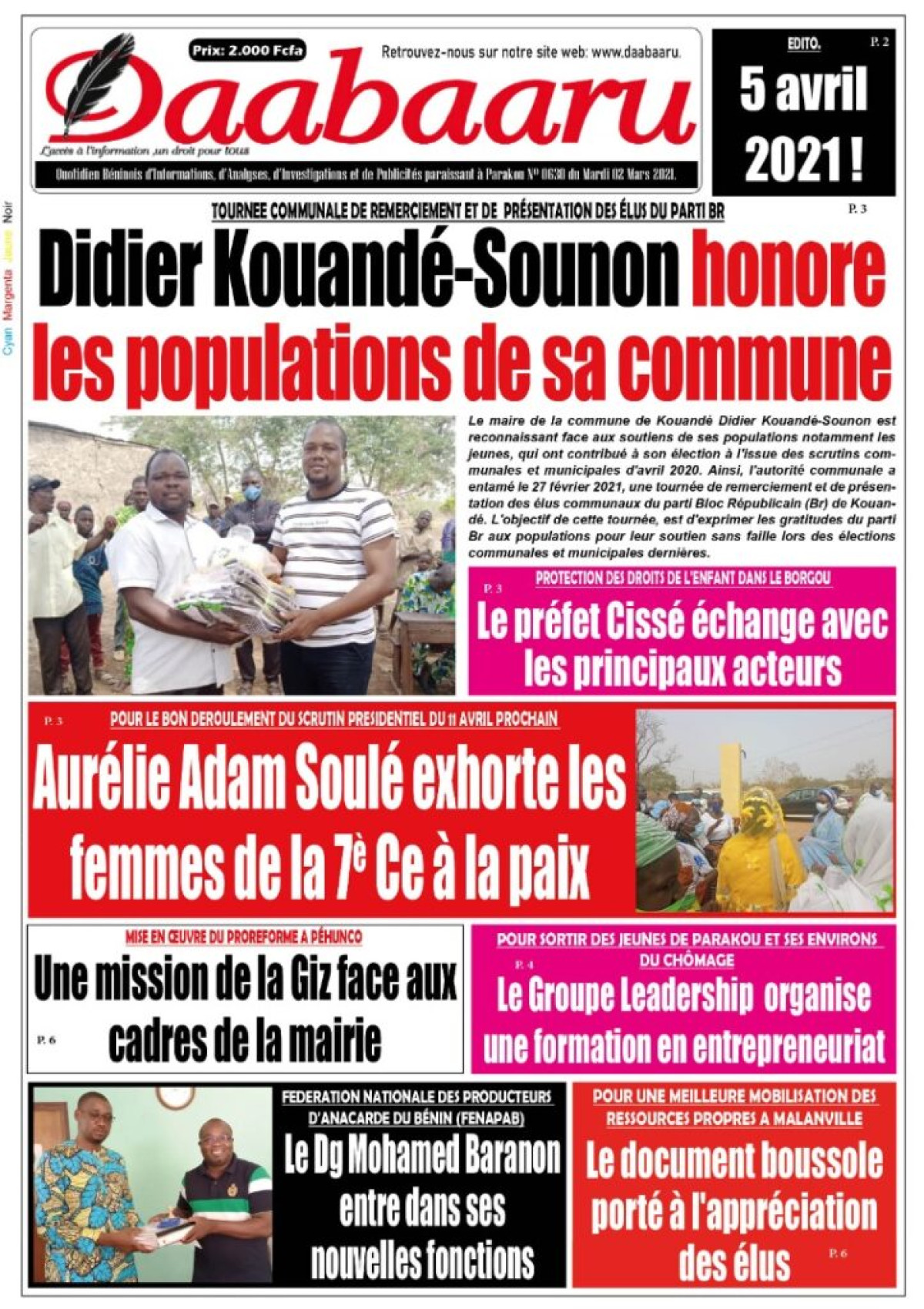 Parution du mardi 02 mars 2021