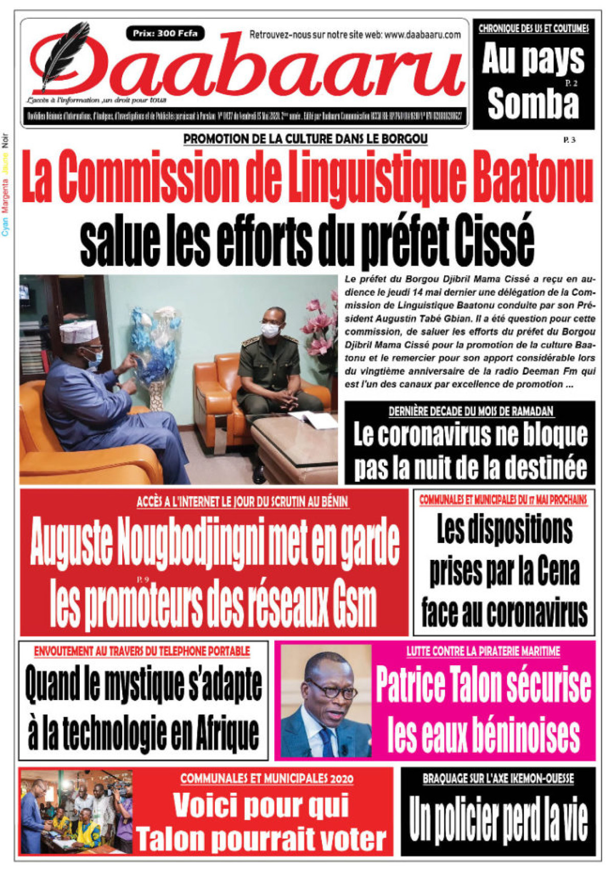 Parution du vendredi 15 mai 2020