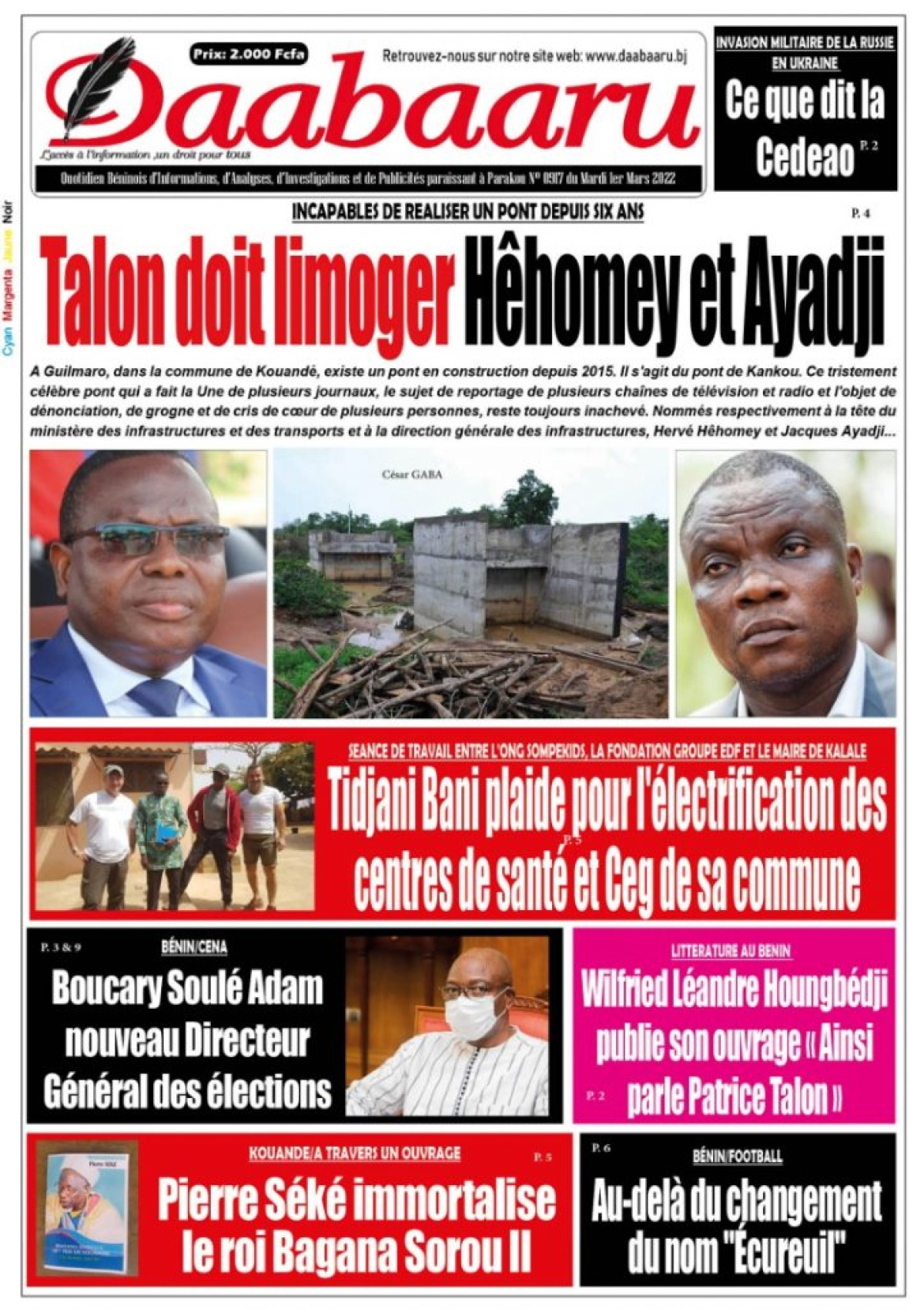 UNE DU 1ER MARS 2022