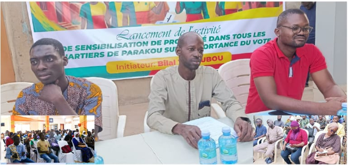 Pour un fort taux de participation à la présidentielle de 2026,  Bilal Yacoubou renvoie des jeunes de la 8ᵉ Circonscription Électorale en mission de sensibilisation