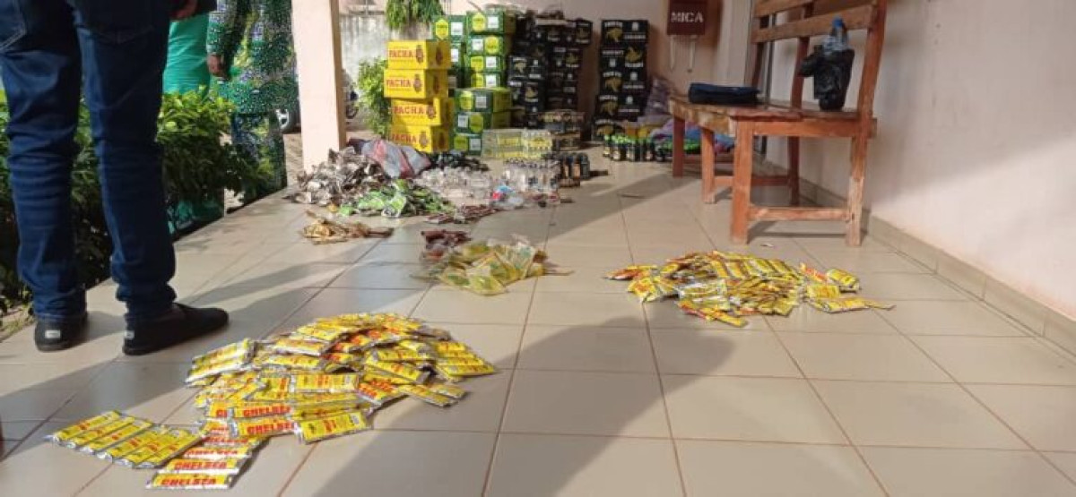 INTERDICTION DE COMMERCIALISATION DE L&rsquo;ALCOOL EN SACHETS AU BÉNIN :  La Ddic Atacora-Donga saisi une importante quantité de ces produits à Kouandé